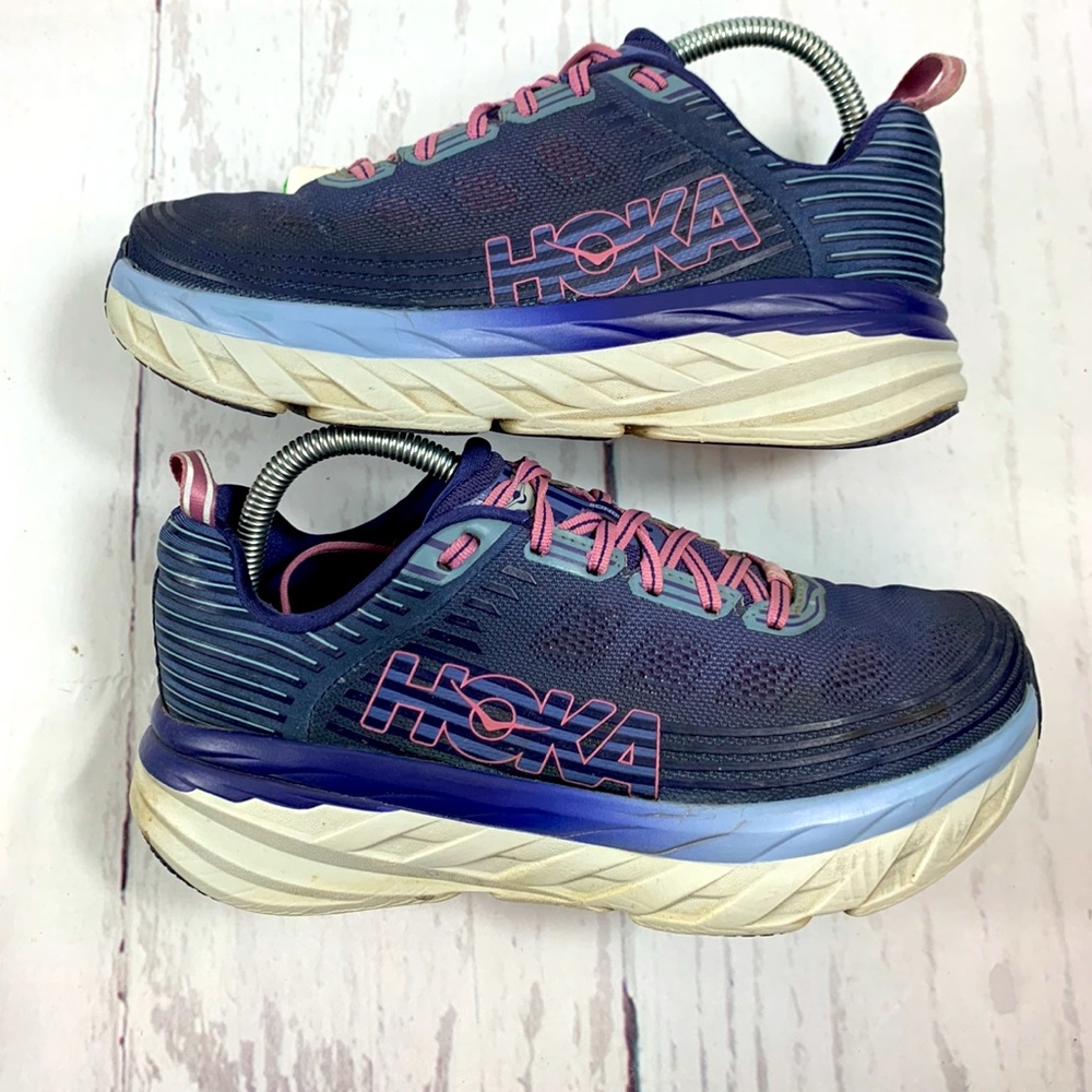 Hoka One One Women's Bondi 6 Mood Indigo Pink